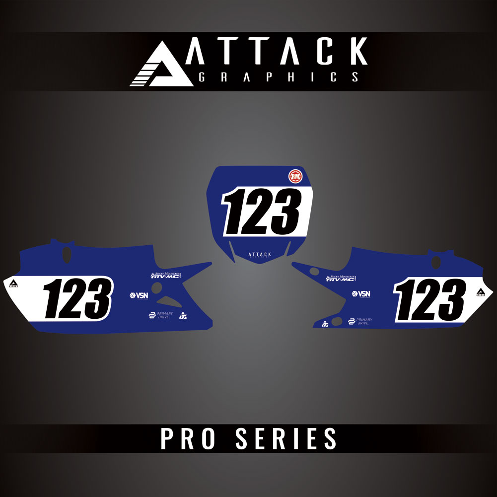 Attack Graphics Pro Series Restyle Number Plate Backgrounds#206989-P