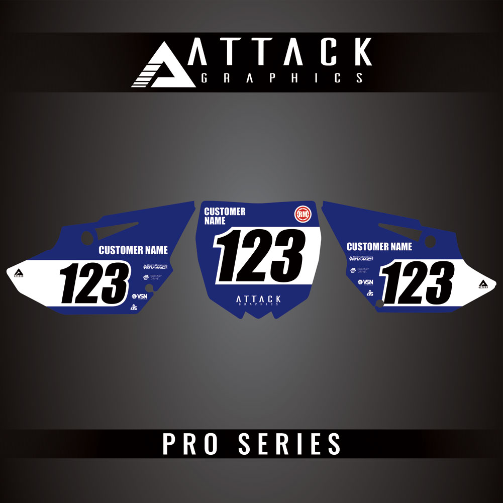 Attack Graphics Pro Series Restyle Number Plate Backgrounds#206989-P