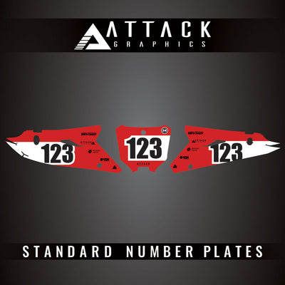 Attack Graphics Pro Series Restyle Number Plate Backgrounds#206989-P