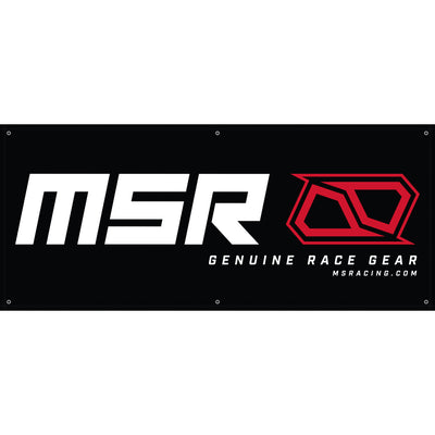 MSR Logo Banner 34"x80" Red/Black/White#207-007-0001