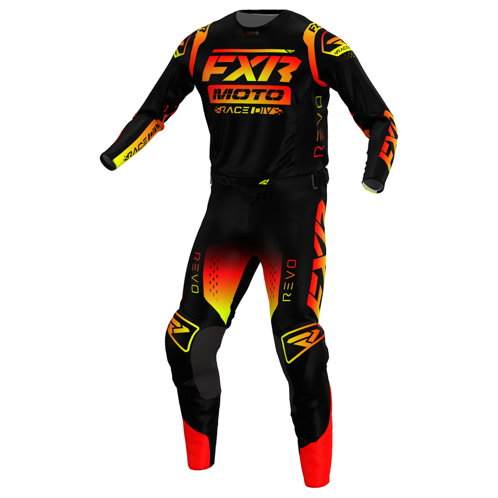 FXR Racing Revo Comp Jersey 2023 X-Large Tequila Sunset Black#mpn_223321-3610-16