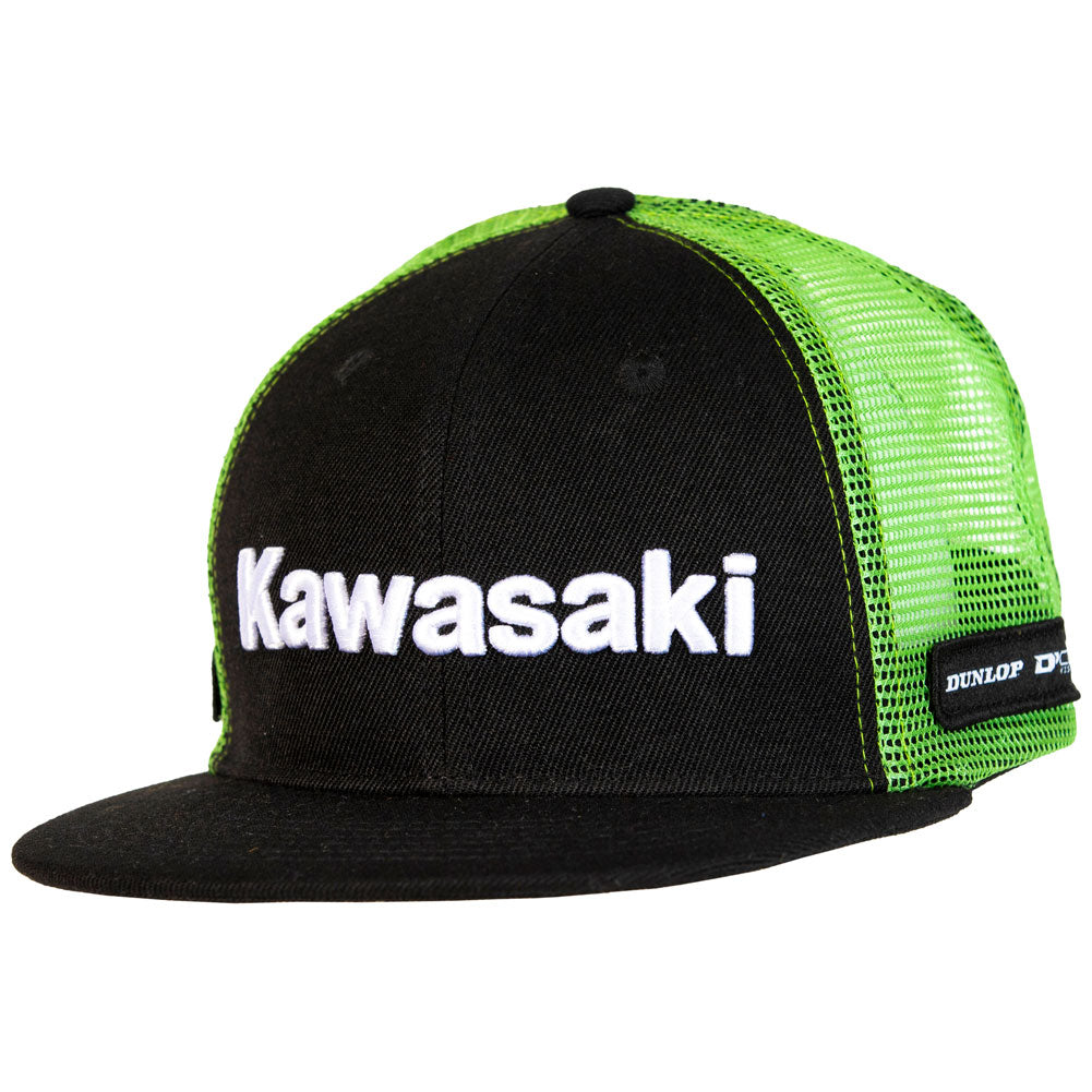 D'Cor Visuals Kawasaki Line Snapback Hat Black #70-133-1