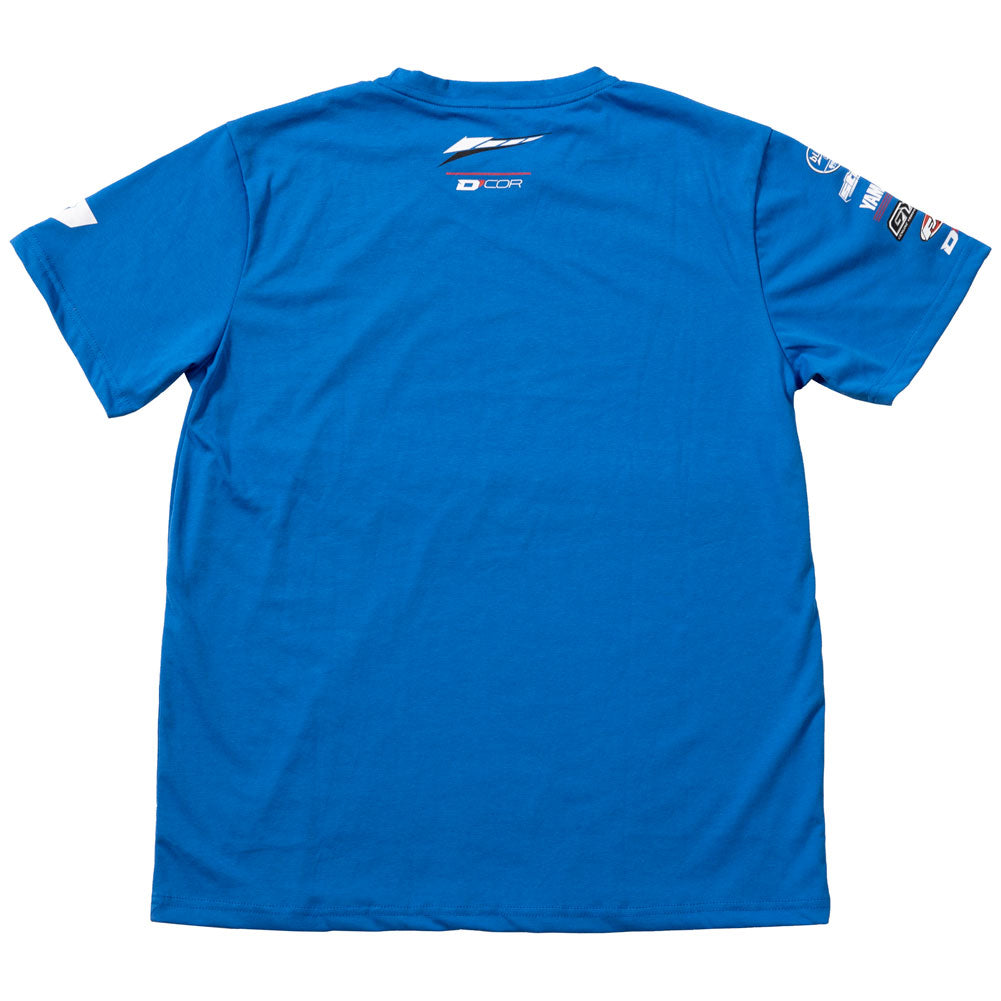 D'Cor Visuals Yamaha Racing T-Shirt X-Large Blue#mpn_80-118-4