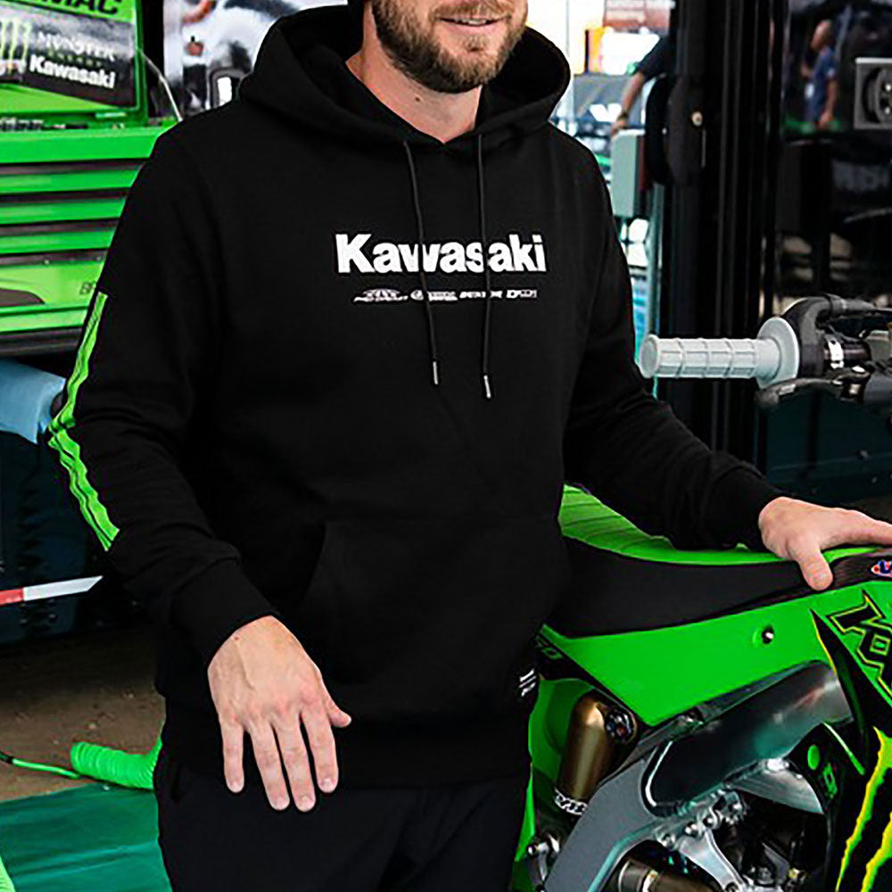 D'Cor Visuals Kawasaki Racing Hooded Sweatshirt #210181-P