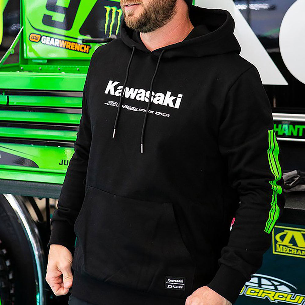 D'Cor Visuals Kawasaki Racing Hooded Sweatshirt #210181-P