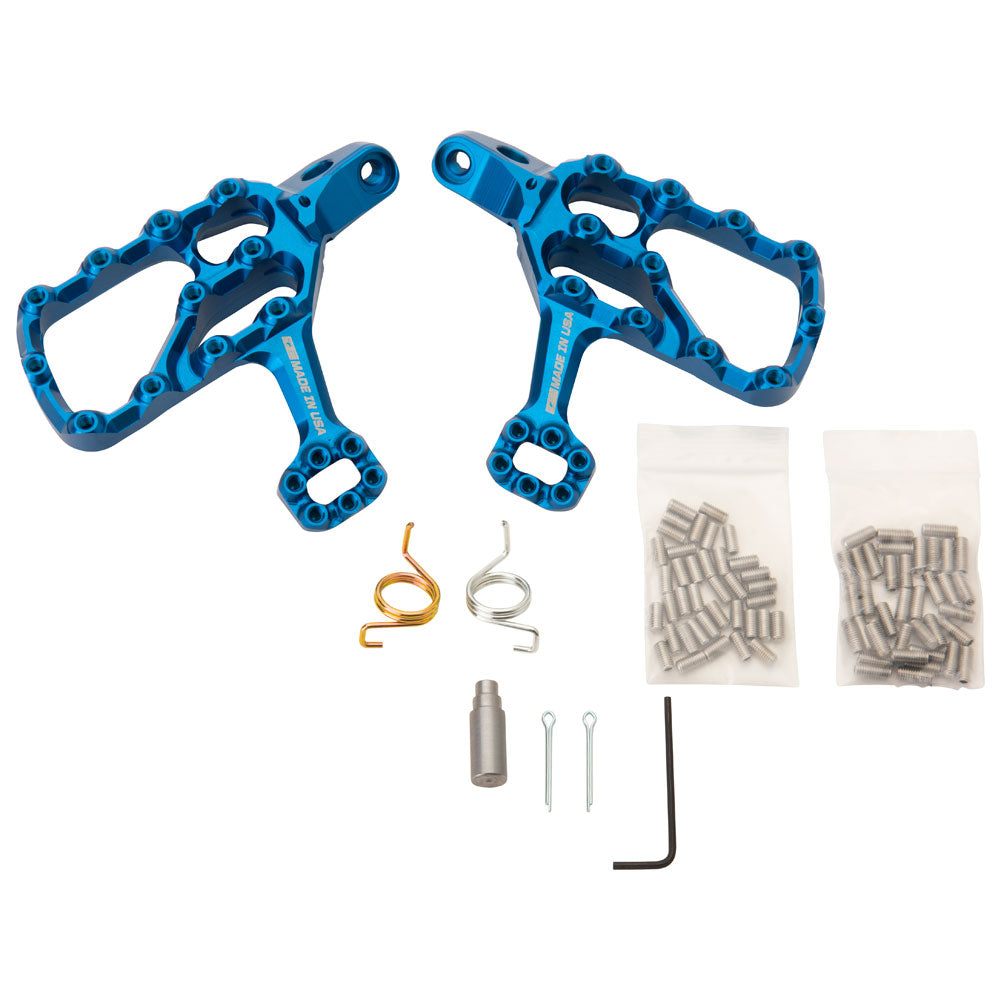 Fastway Ext Motorcycle Foot Pegs Kit Blue#mpn_2103440005