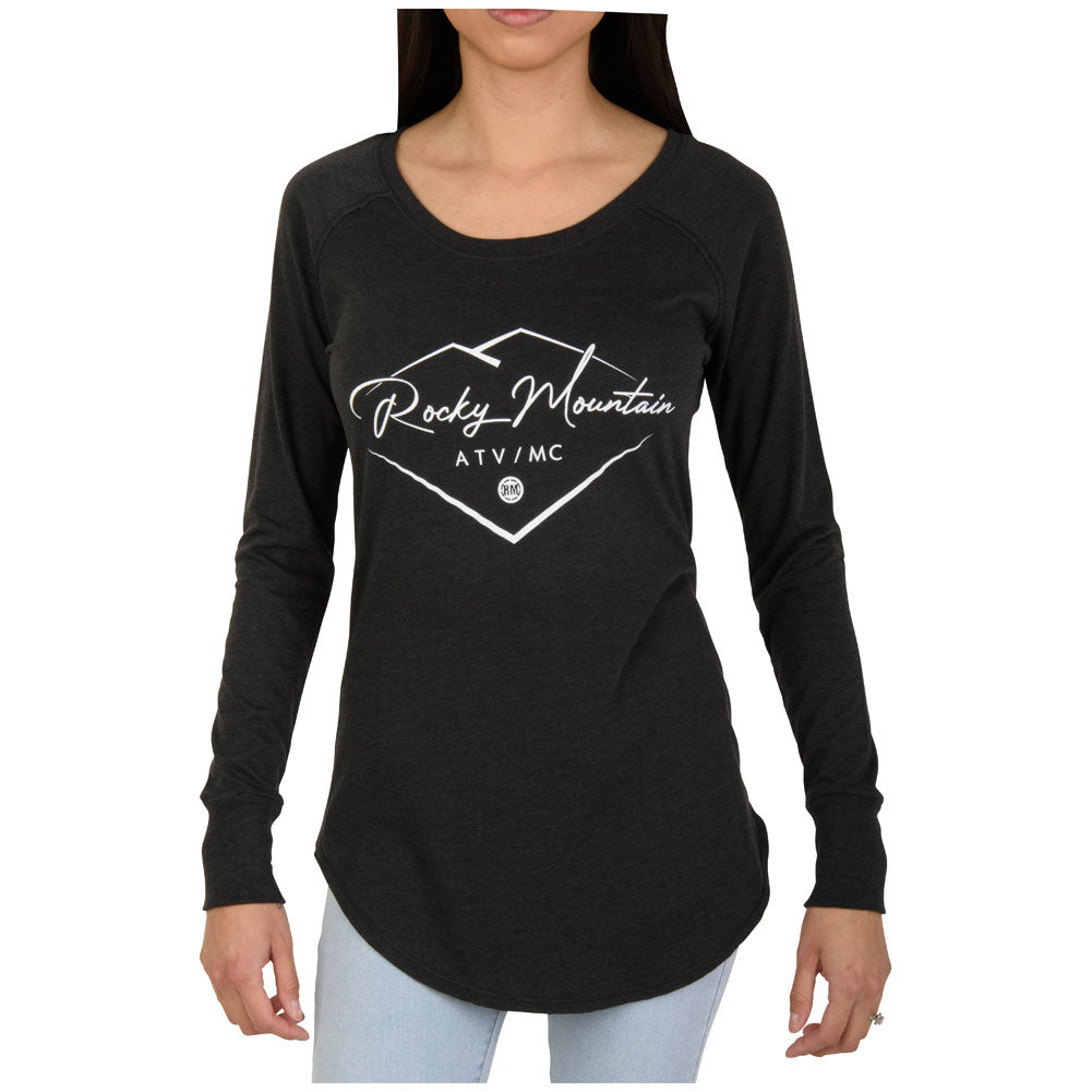 Rocky Mountain ATV/MC Women's Mountain Long Sleeve T-Shirt X-Large Black#2136580005