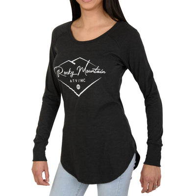 Rocky Mountain ATV/MC Women's Mountain Long Sleeve T-Shirt XX-Large Black#2136580006