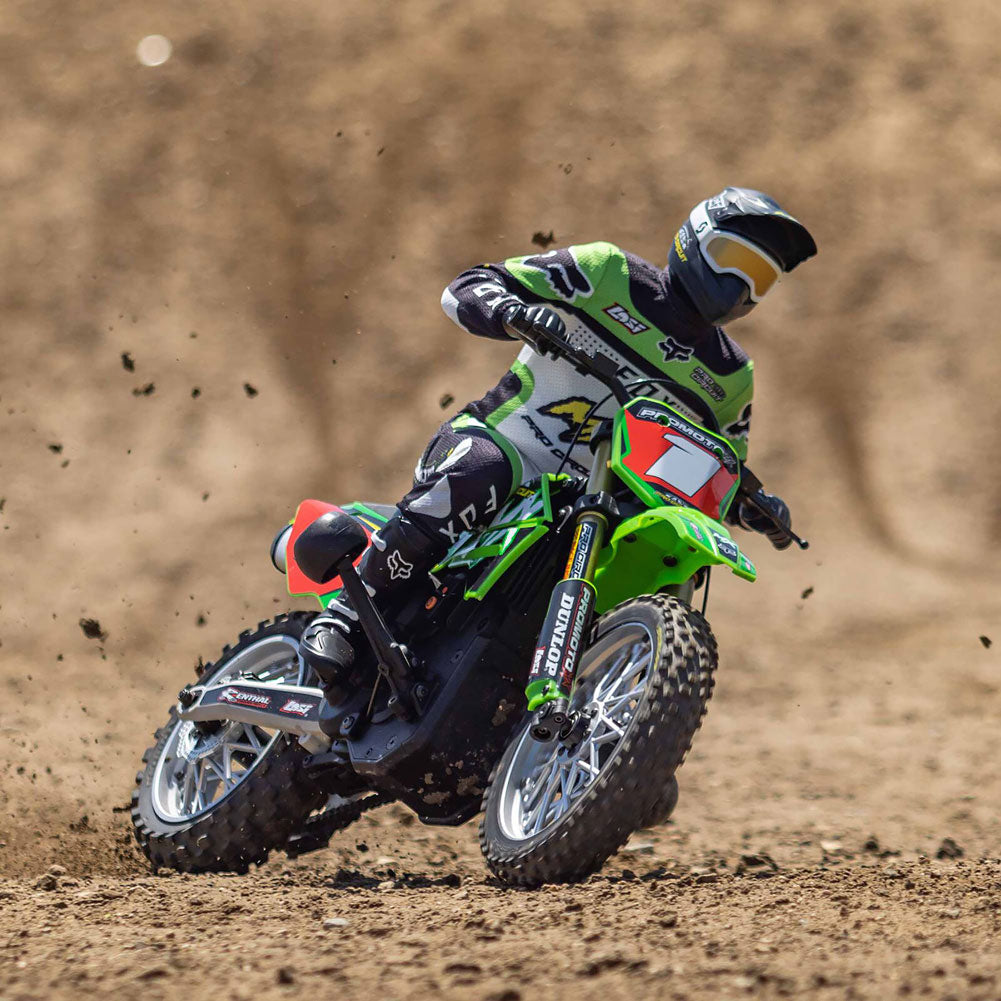 Losi Promoto-MX Motorcycle 1:4 Scale Green#LOS060002