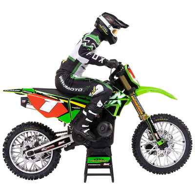 Losi Promoto-MX Motorcycle 1:4 Scale Green#LOS060002