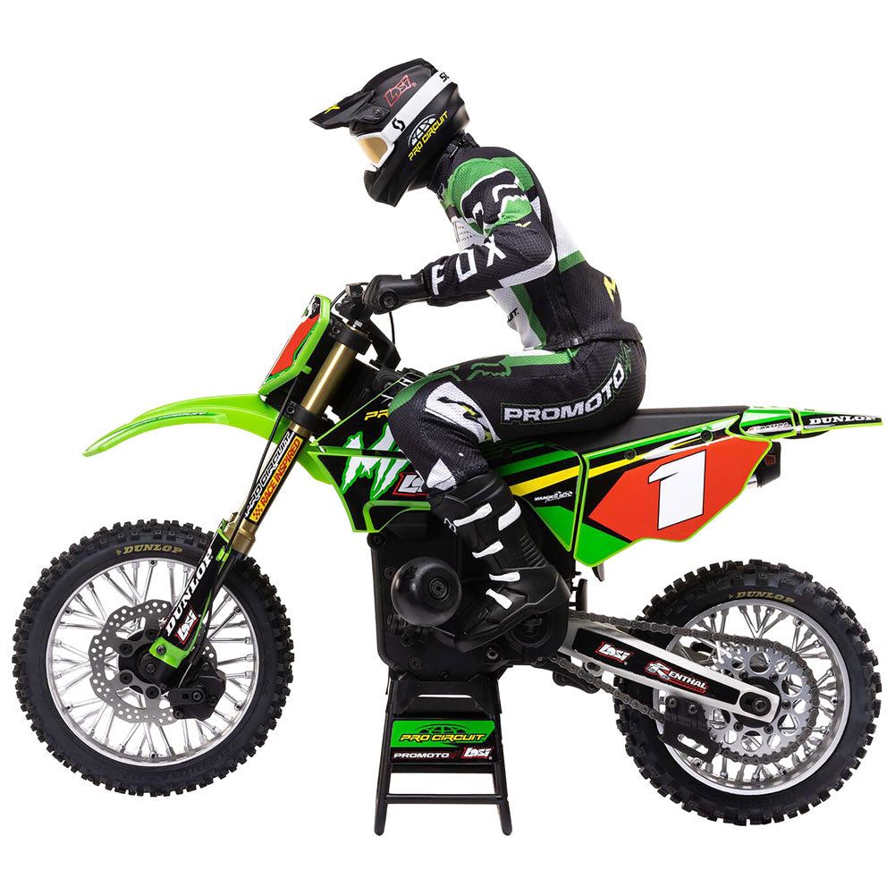 Losi Promoto-MX Motorcycle 1:4 Scale Green#LOS060002