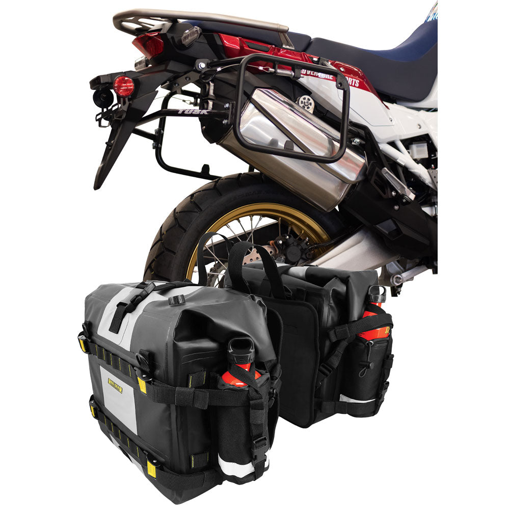 Tusk Pannier Racks with Nelson Rigg Hurricane Dry Saddlebags#214944-P