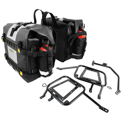 Tusk Pannier Racks with Nelson Rigg Hurricane Dry Saddlebags#214944-P