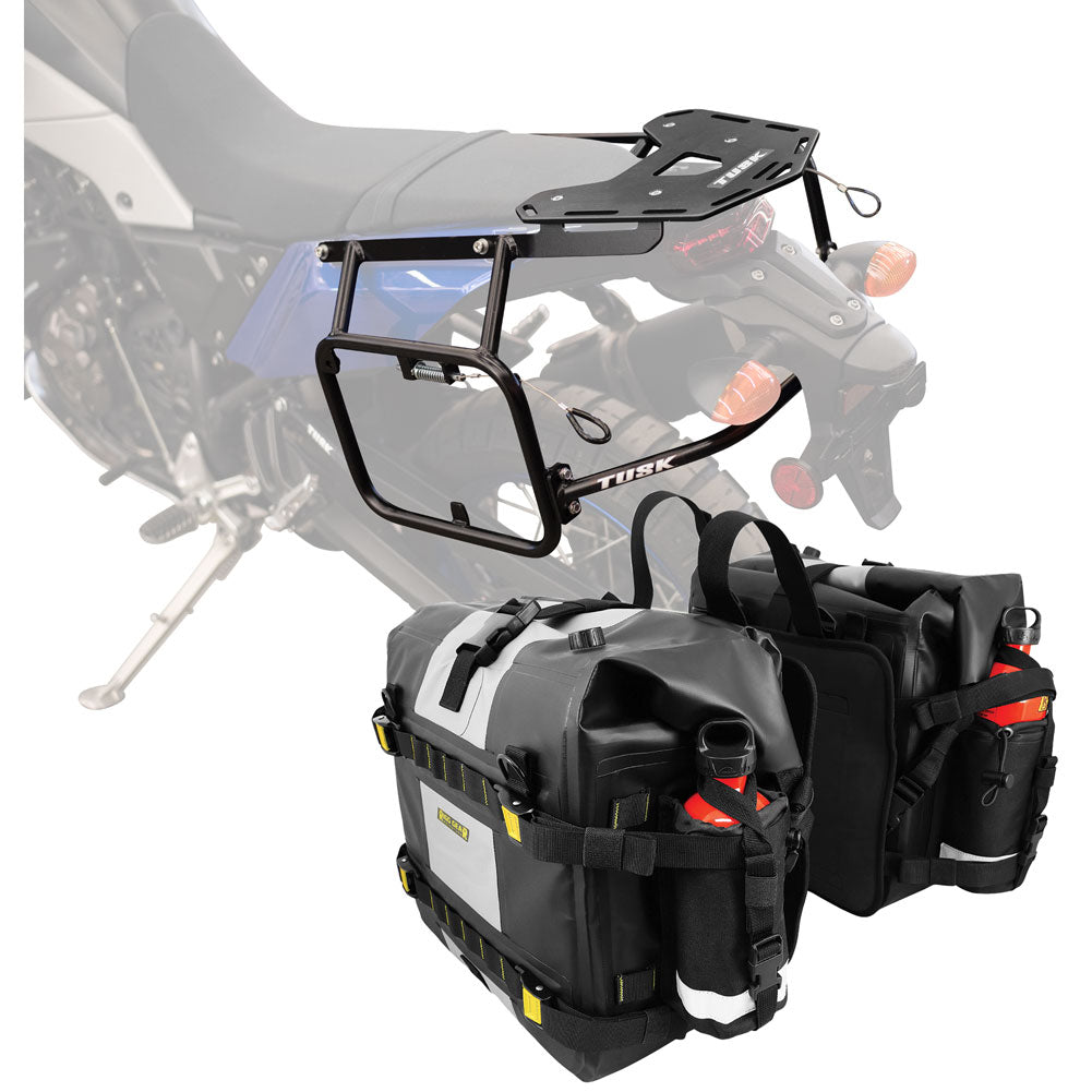 Tusk Pannier Racks with Nelson Rigg Hurricane Dry Saddlebags#214944-P1 ...