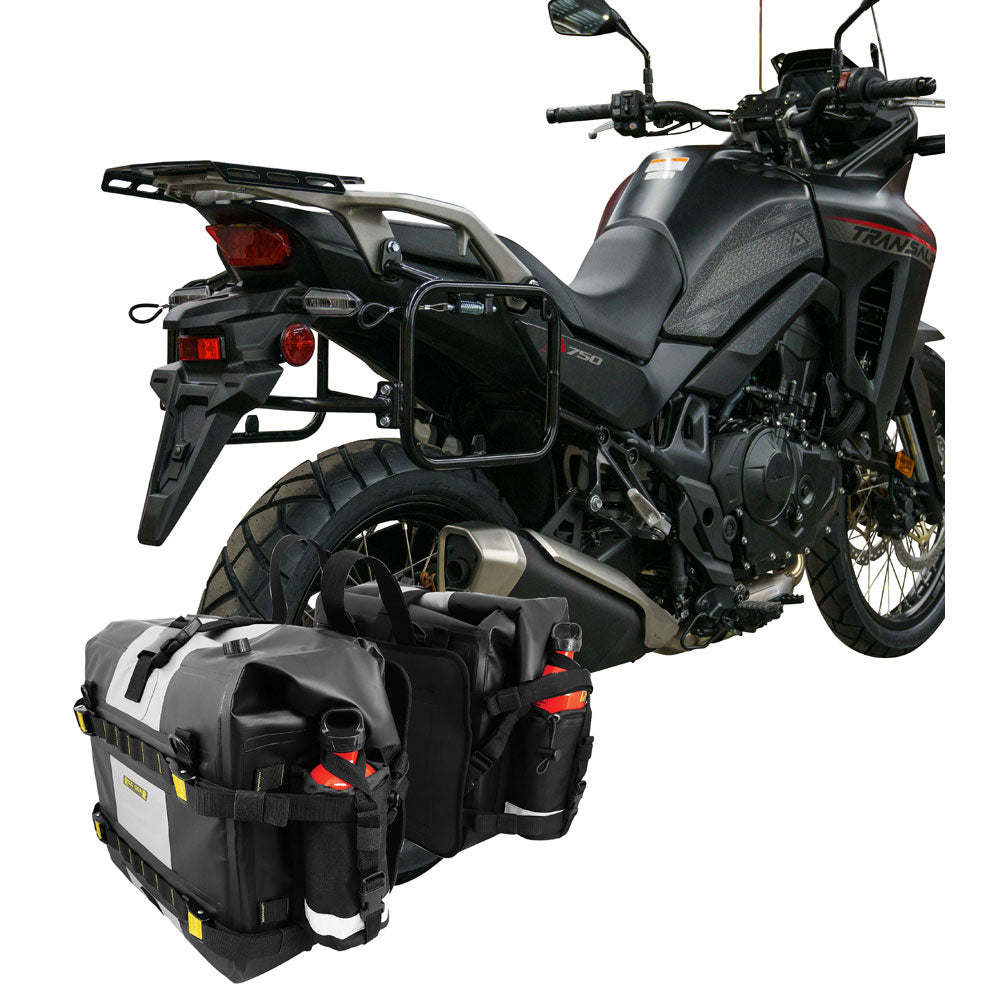 Tusk Pannier Racks with Nelson Rigg Hurricane Dry Saddlebags#214944-P