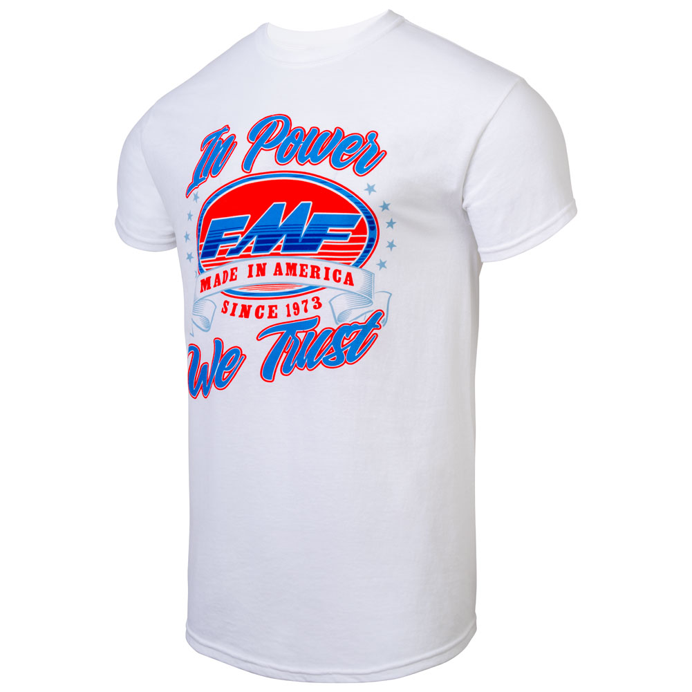 FMF Land Of Speed T-Shirt Large White#SP23118903R-WHT-L