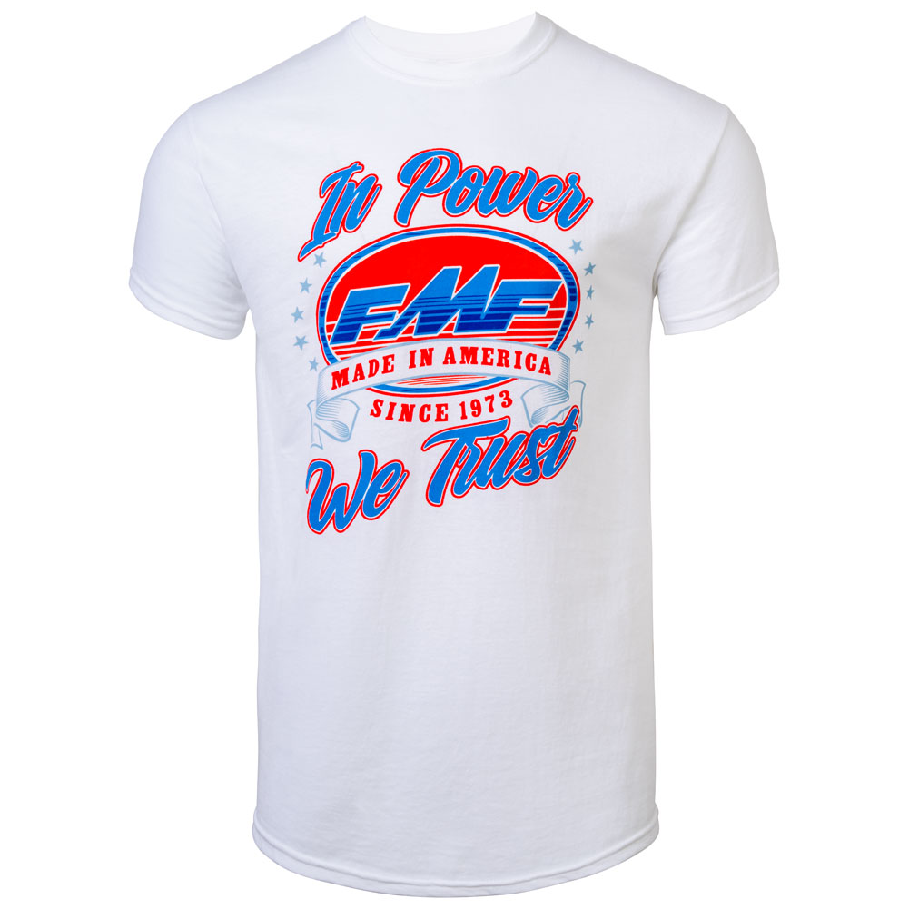 FMF Land Of Speed T-Shirt Large White#SP23118903R-WHT-L