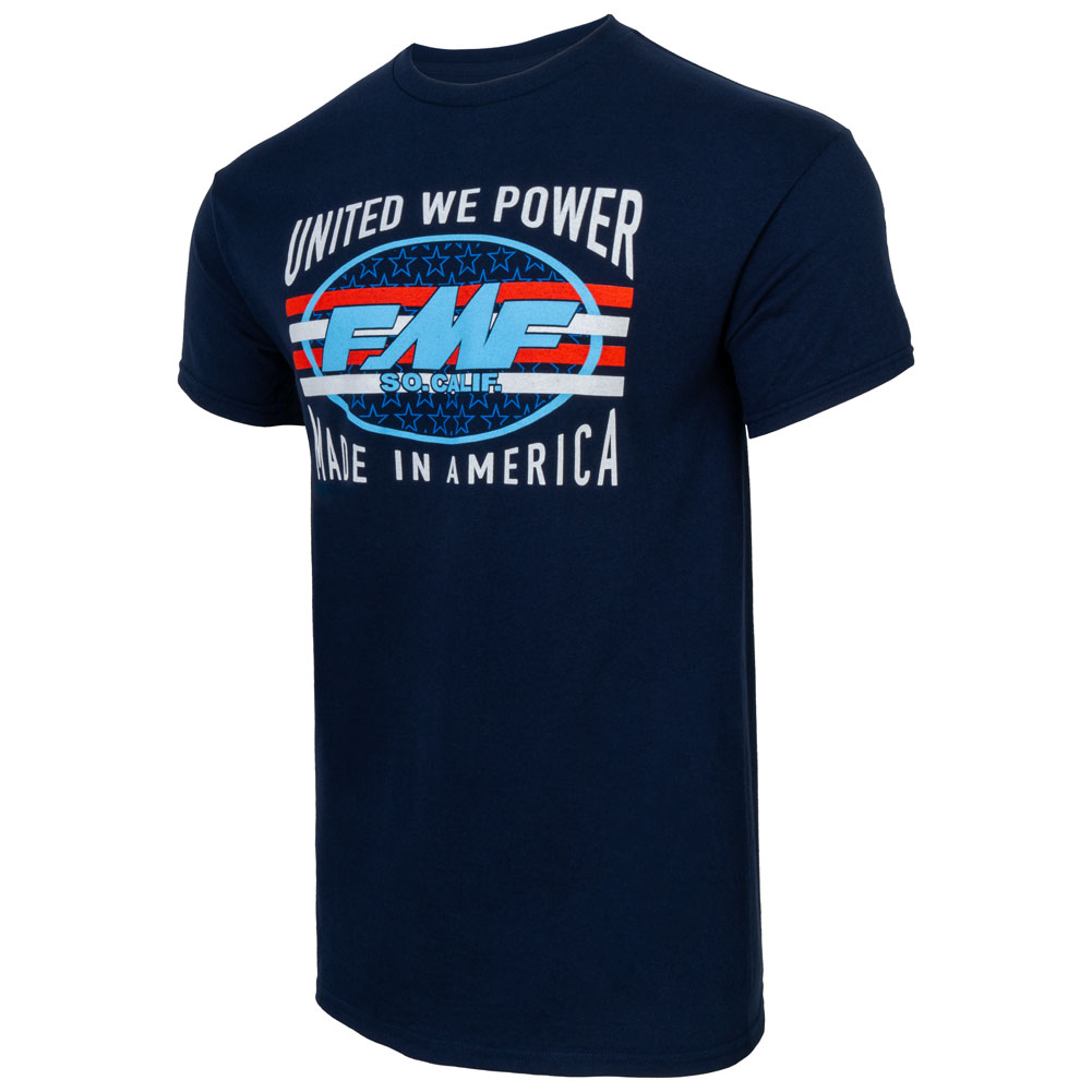 FMF Stripe USA T-Shirt Small Navy#FA23118901R-NVY-S