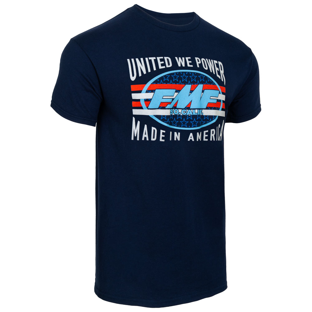 FMF Stripe USA T-Shirt Small Navy#FA23118901R-NVY-S