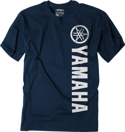 Factory Effex Yamaha Vertical T-Shirt Heather Navy XL#mpn_27-87226