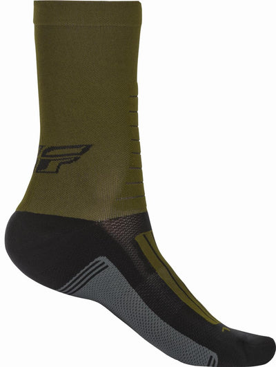 FLY FACTORY RIDER SOCKS GREEN/BLACK/GREY LG/XL#mpn_350-0525L