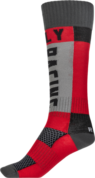 MX SOCKS THICK RED/GREY SM/MD#mpn_350-0550S