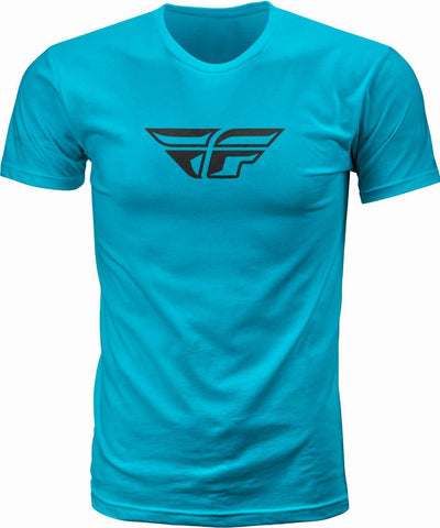 FLY F-WING TEE TURQUOISE LG#mpn_352-0618L