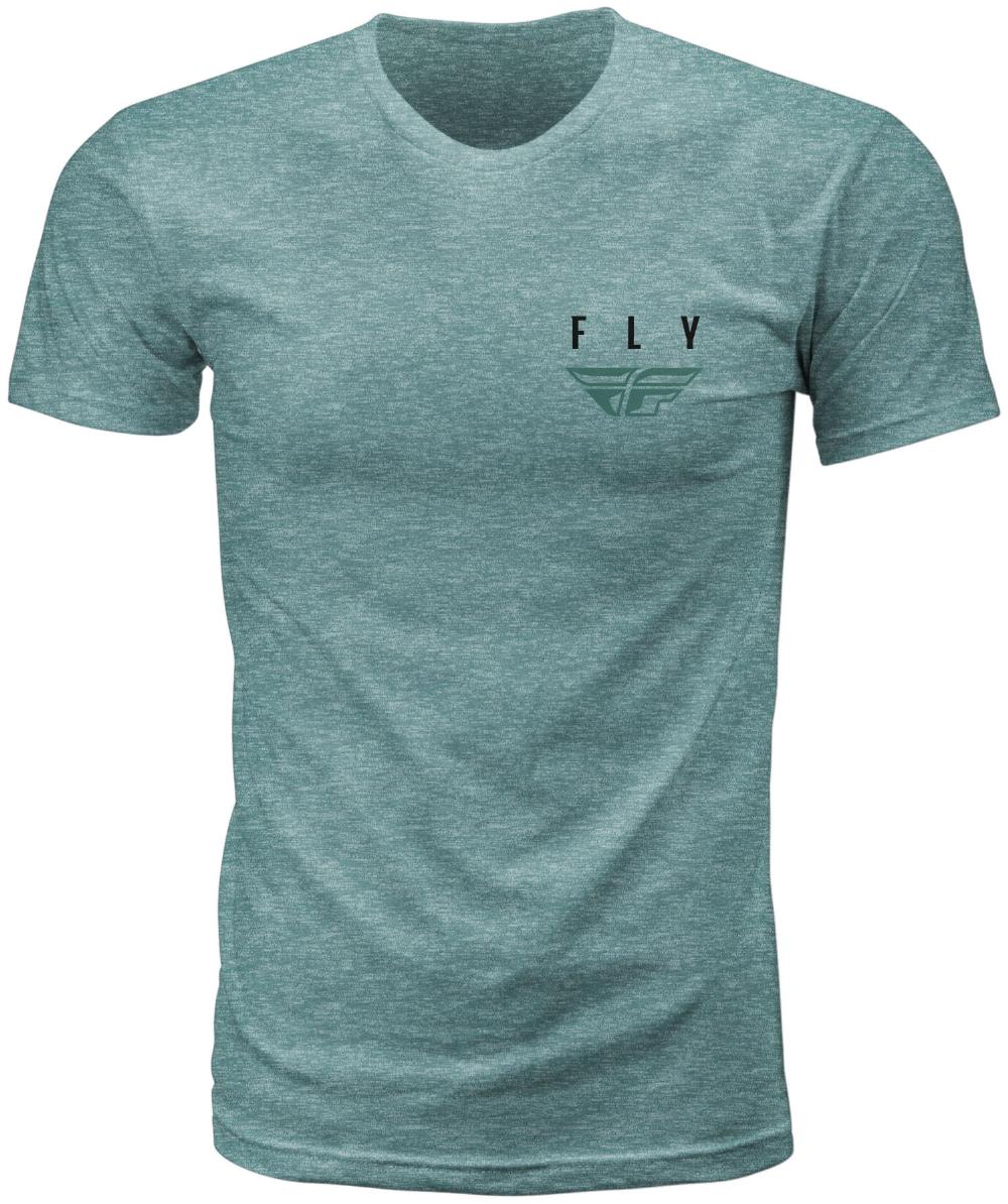 FLY K121 TEE DUSTY BLUE HEATHER 2X#mpn_352-06212X