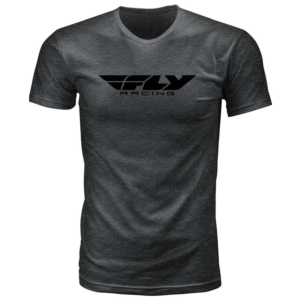 FLY CORPORATE TEE BLACK ONYX HEATHER MD#mpn_352-0937M