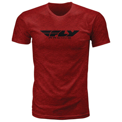 FLY CORPORATE TEE BLAZE RED HEATHER SM#mpn_352-0938S