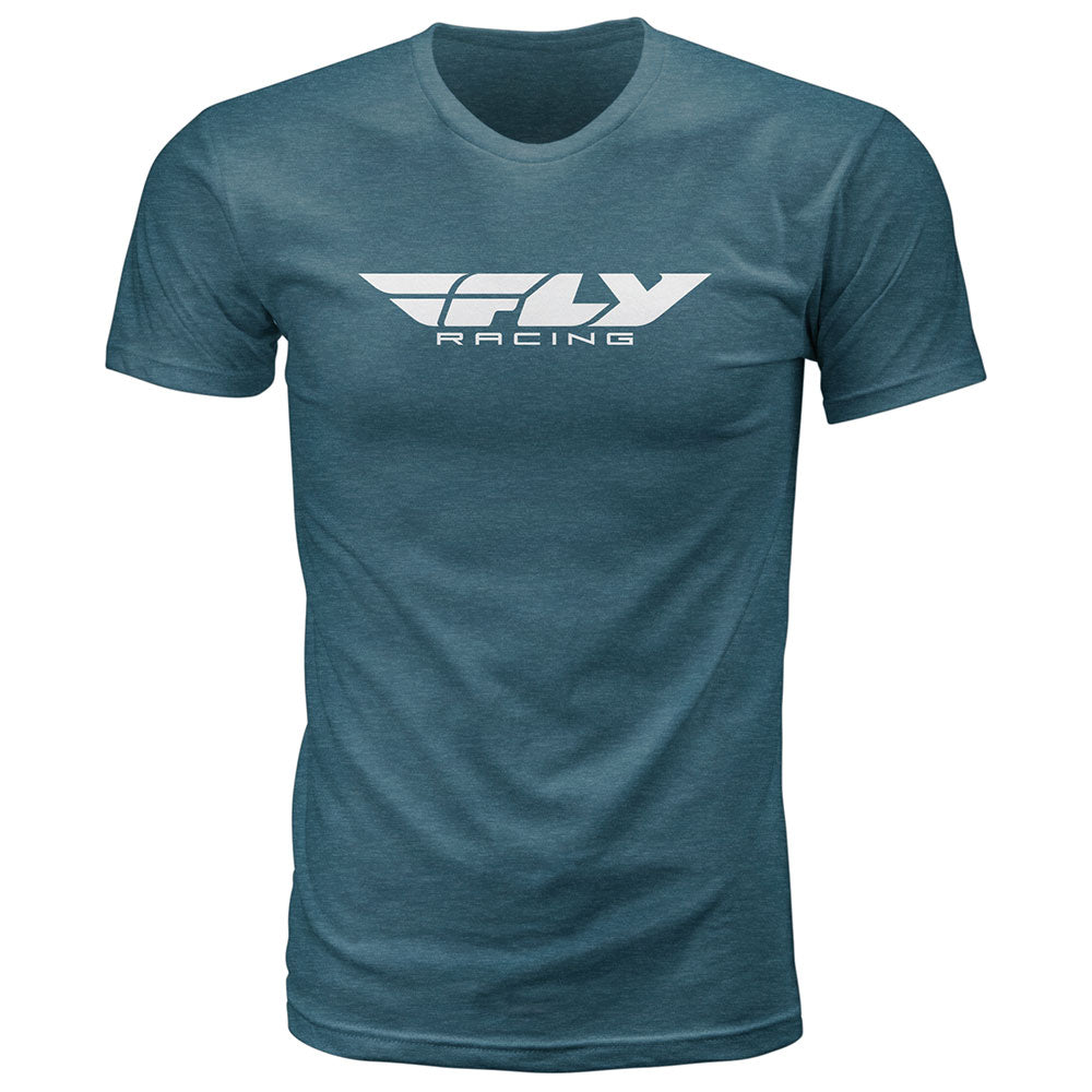 FLY CORPORATE TEE EMERALD HEATHER MD#mpn_352-0939M
