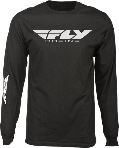 FLY CORPORATE LONG SLEEVE TEE BLACK MD#mpn_352-4140M