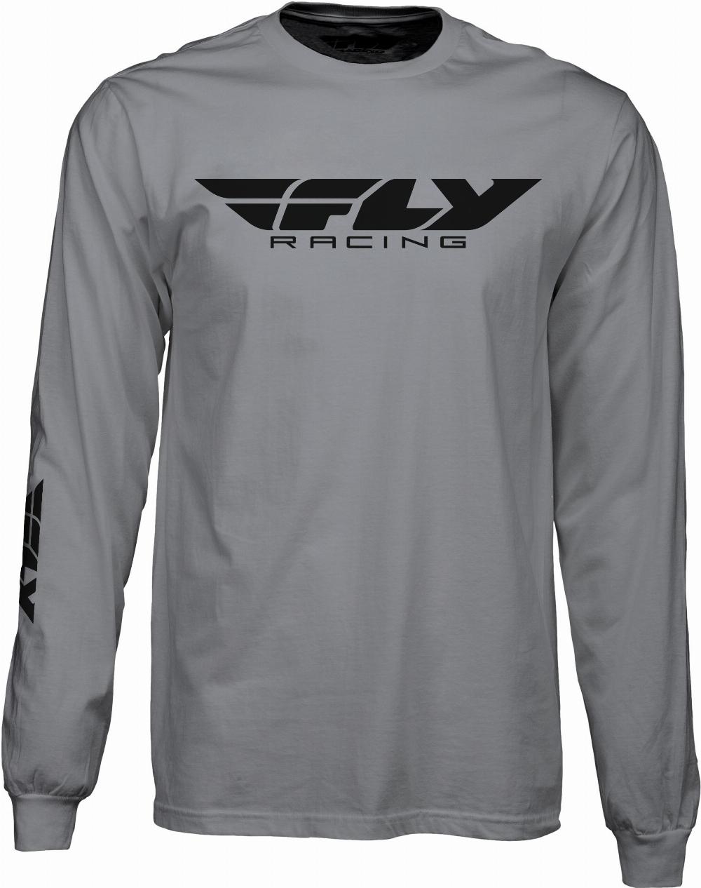 FLY CORPORATE L/S TEE GREY MD#mpn_352-4146M
