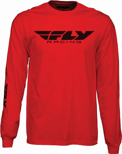 FLY CORPORATE L/S TEE RED MD#mpn_352-4148M