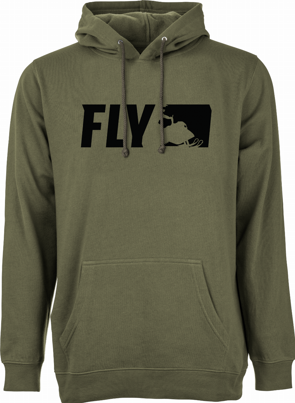 FLY PRIMARY HOODIE MILITARY GREEN 2X#mpn_354-01632X