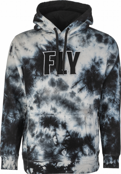FLY TIE-DYE PULLOVER HOODIE BLACK/GREY XL#mpn_354-0260X