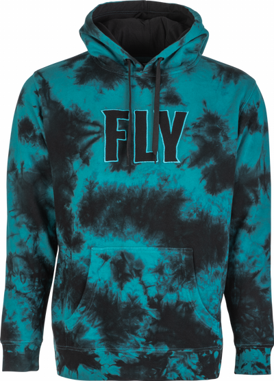 FLY TIE-DYE PULLOVER HOODIE TURQUOISE/BLACK XL#mpn_354-0261X