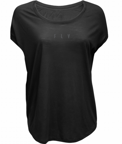 WOMEN'S FLY BREEZY TEE BLACK 2X#mpn_356-00402X