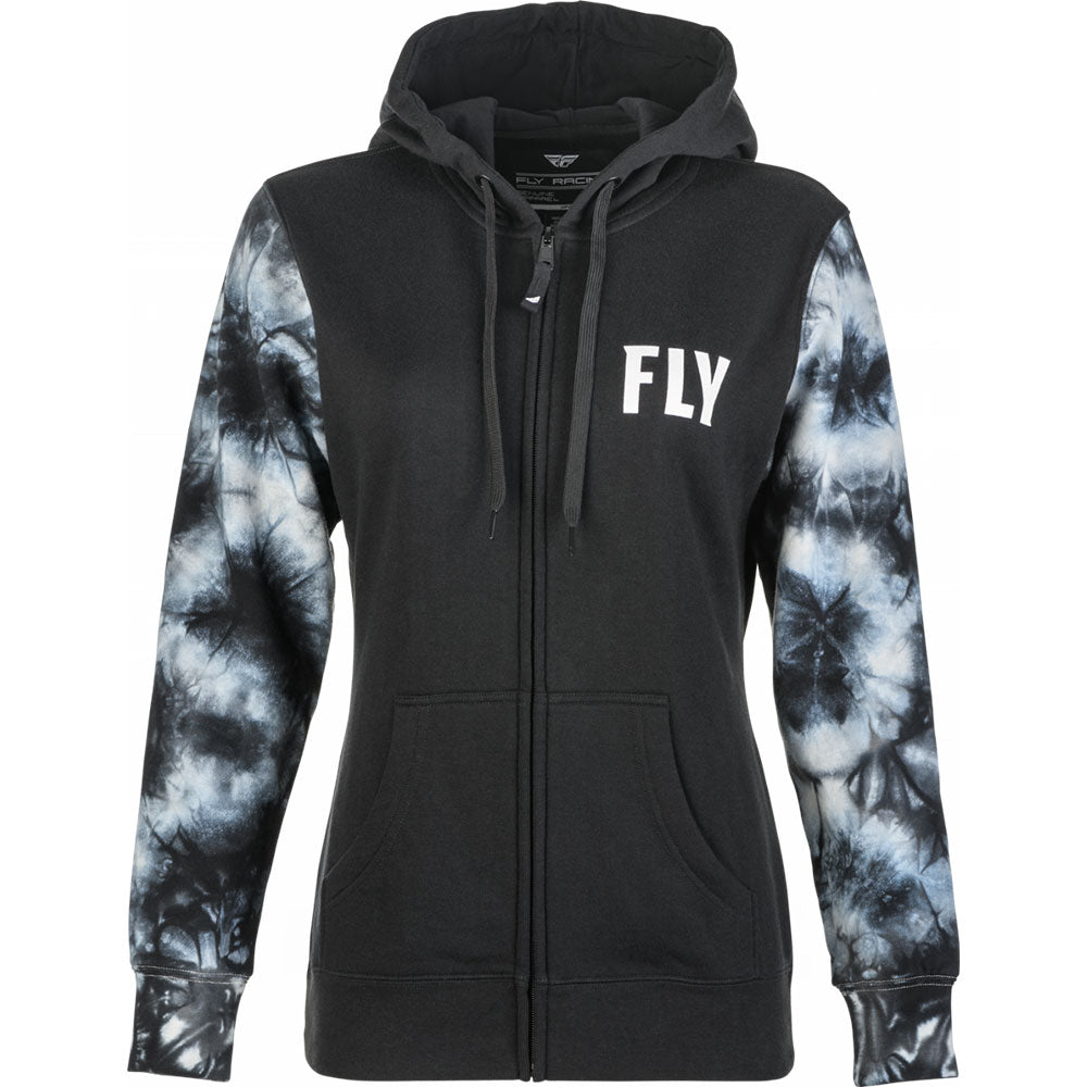 Fly Racing Women's Tie-dye Zip Up Hoodie #FRWTDZUHE-P