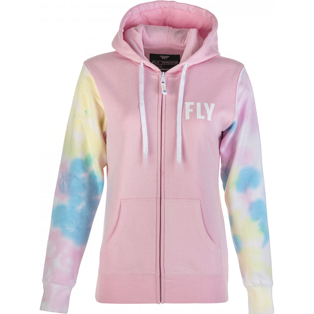 Fly Racing Women's Tie-dye Zip Up Hoodie #FRWTDZUHE-P