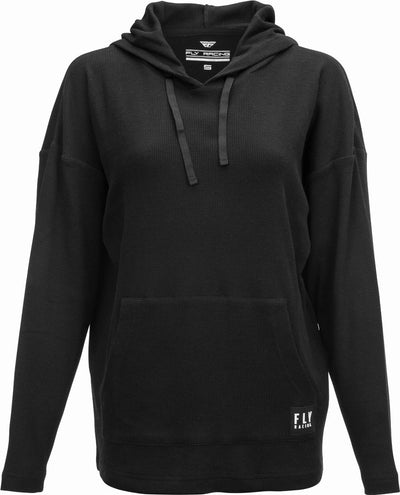 WOMEN'S FLY OVERSIZED THERMAL HOODIE BLACK 2X#mpn_358-01402X