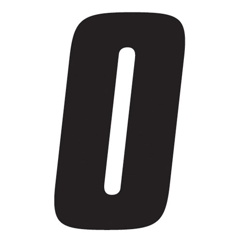 Factory Effex 08-90000 Factory Number 4" Black - 0 #08-90000