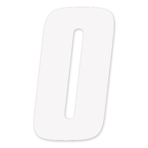 Factory Effex 08-90050 Factory Number 6" White - 0 #08-90050