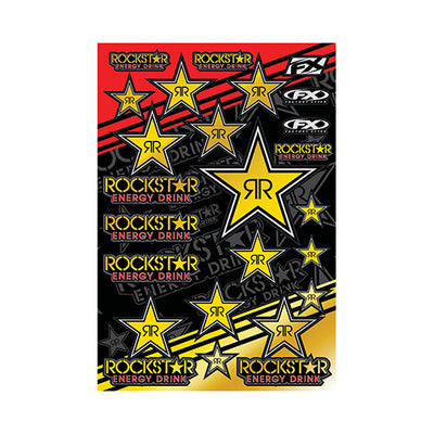 Factory Effex Sponsor/Logo Mylar Rockstar Sticker Sheet 2015#mpn_15-68700