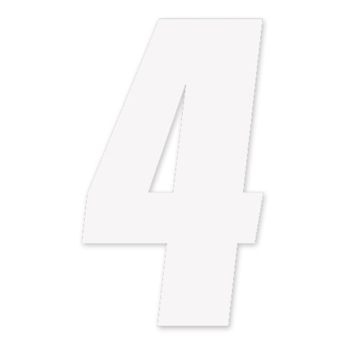 Factory Effex Numbers Factory 2015 6" White 4#mpn_08-90054