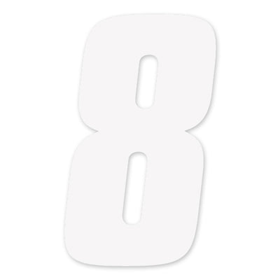 Factory Effex Numbers Factory 2015 6" White 8#mpn_08-90058