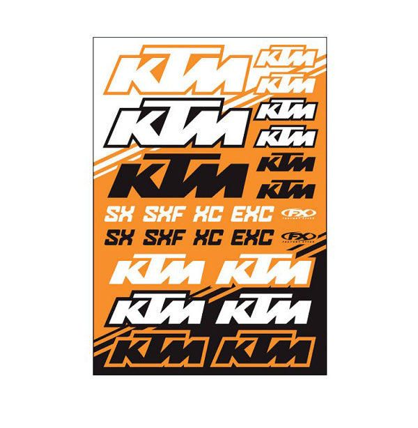 Factory Effex KTM Factory Sticker Sheets KTM SX#22-68530