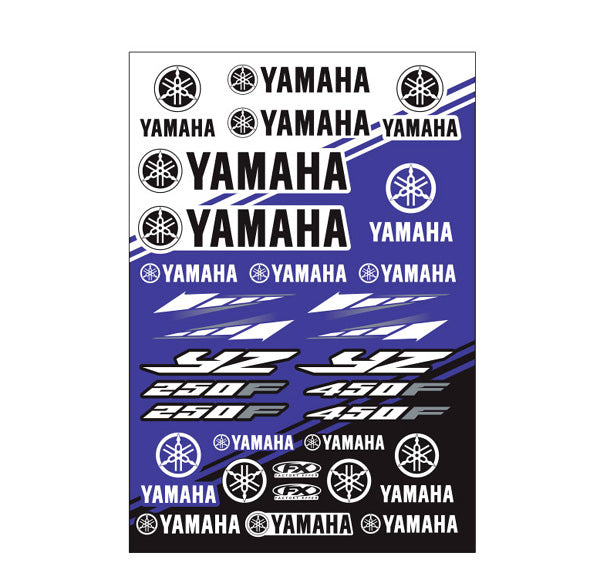 Factory Effex Yamaha Factory Sticker Sheets Yamaha YZ#22-68230