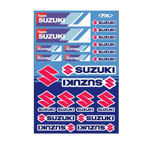 Factory Effex Suzuki Factory Sticker Sheets Suzuki Racing#22-68432