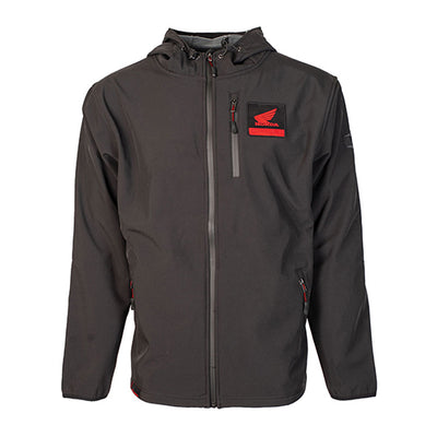 Factory Effex Honda Soft-Shell Jacket Charcoal (XXL)#mpn_22-85318